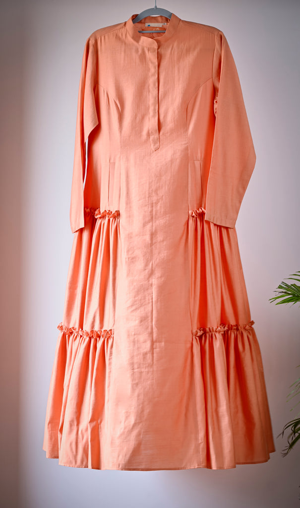 Spanish Dress In Orange / Green